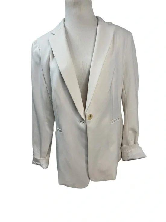 NWOT H&M White Single Breasted Blazer - Picture 11 of 16